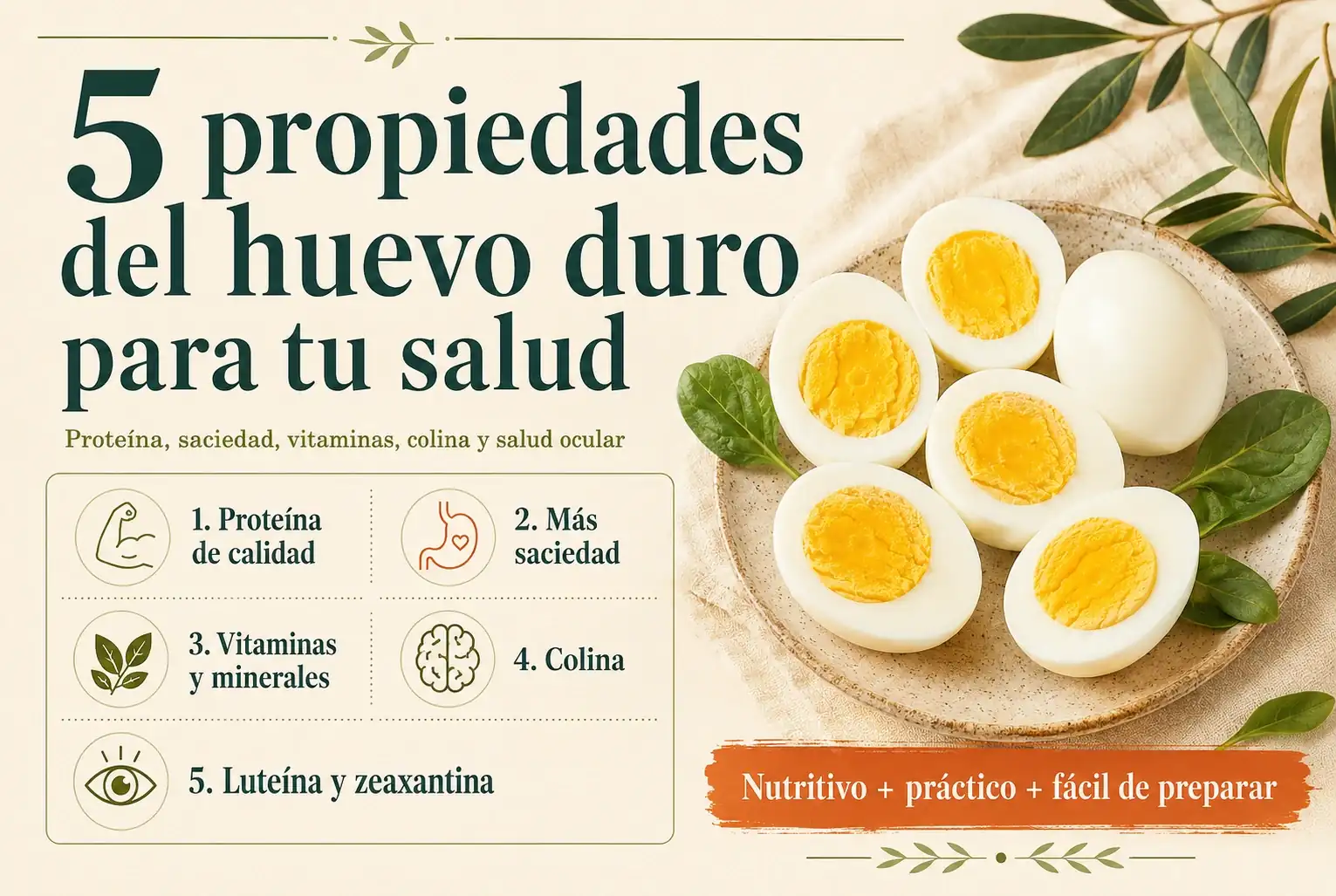 5 propiedades del huevo duro para tu salud que merece la pena conocer